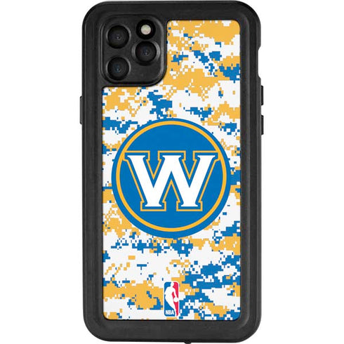 NBA Golden State Warriors Digi Camo iPhone 11 Pro Max Waterproof Case