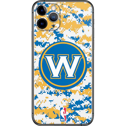NBA Golden State Warriors Digi Camo iPhone 11 Pro Skin