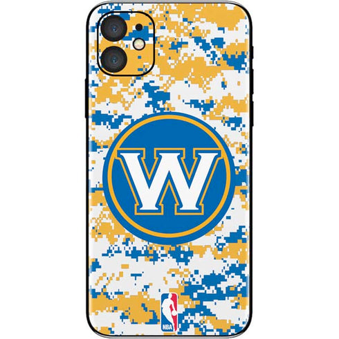 NBA Golden State Warriors Digi Camo iPhone 11 Skin