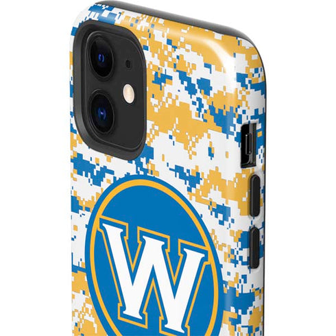 NBA Golden State Warriors Digi Camo iPhone 12 Impact Case
