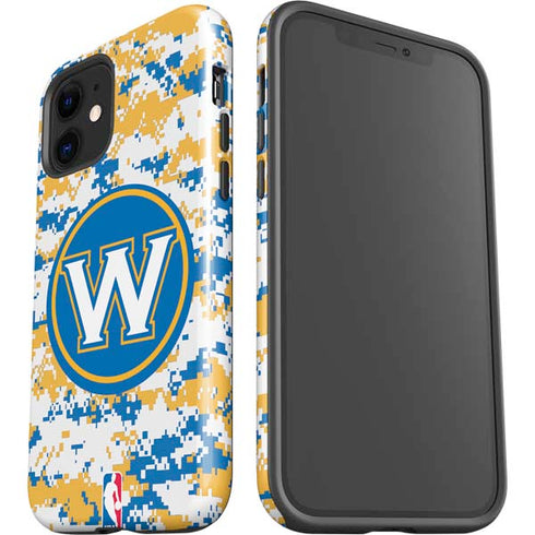 NBA Golden State Warriors Digi Camo iPhone 12 Impact Case