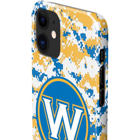 NBA Golden State Warriors Digi Camo iPhone 12 Mini Lite Case