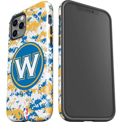 NBA Golden State Warriors Digi Camo iPhone 12 Pro Impact Case