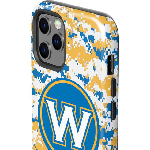NBA Golden State Warriors Digi Camo iPhone 12 Pro Max Impact Case