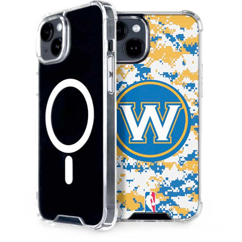 NBA Golden State Warriors Digi Camo iPhone 13 MagSafe Case