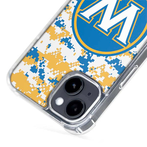 NBA Golden State Warriors Digi Camo iPhone 15 Plus MagSafe Case