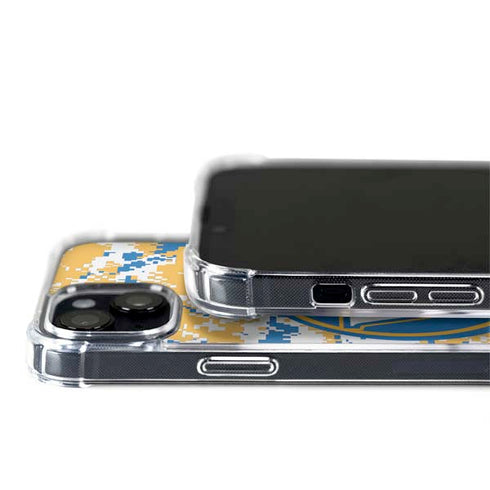 NBA Golden State Warriors Digi Camo iPhone 15 Plus MagSafe Case