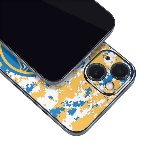 NBA Golden State Warriors Digi Camo iPhone 14 Plus Skin