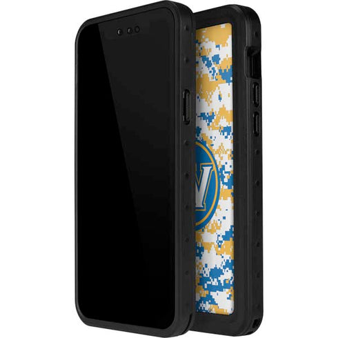 NBA Golden State Warriors Digi Camo iPhone 15 Waterproof Case