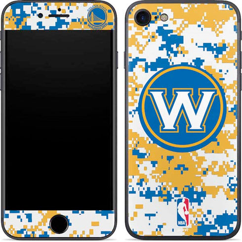 NBA Golden State Warriors Digi Camo iPhone 7 Skin