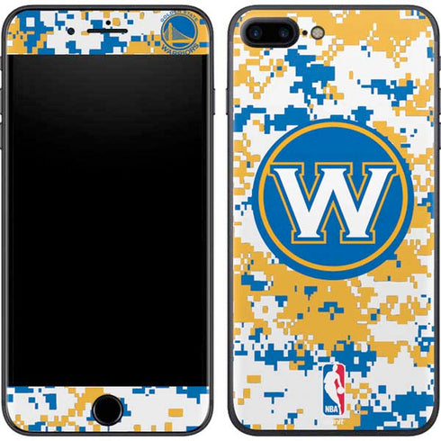 NBA Golden State Warriors Digi Camo iPhone 8 Plus Skin