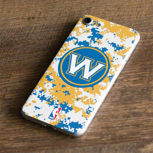 NBA Golden State Warriors Digi Camo iPhone 8 Skin