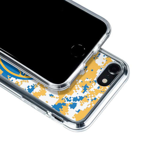 NBA Golden State Warriors Digi Camo iPhone SE (2nd & 3rd Gen) Clear Case