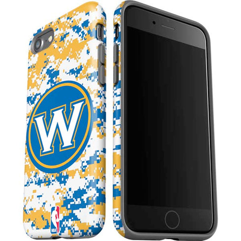 NBA Golden State Warriors Digi Camo iPhone SE (2nd & 3rd Gen) Pro Case