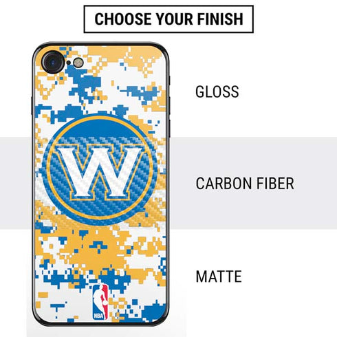 NBA Golden State Warriors Digi Camo iPhone SE (2nd & 3rd Gen) Skin