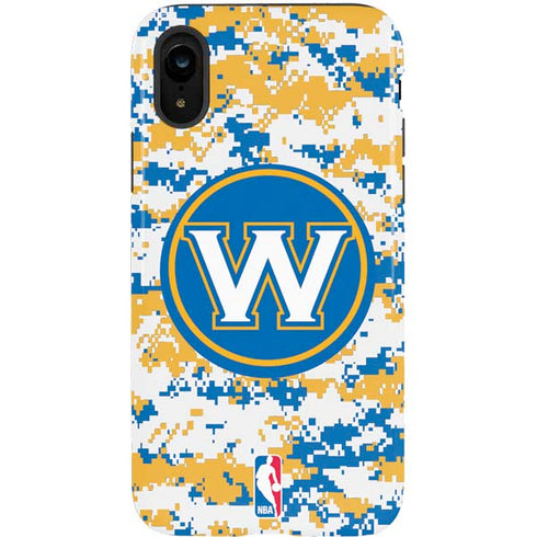 NBA Golden State Warriors Digi Camo iPhone XR Pro Case