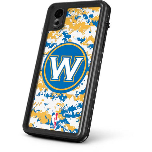 NBA Golden State Warriors Digi Camo iPhone XR Waterproof Case
