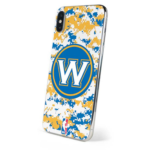 NBA Golden State Warriors Digi Camo iPhone XS Max Skin