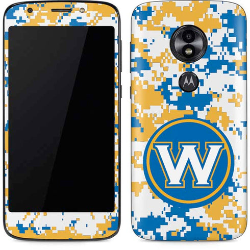 NBA Golden State Warriors Digi Camo Moto E5 Play Skin