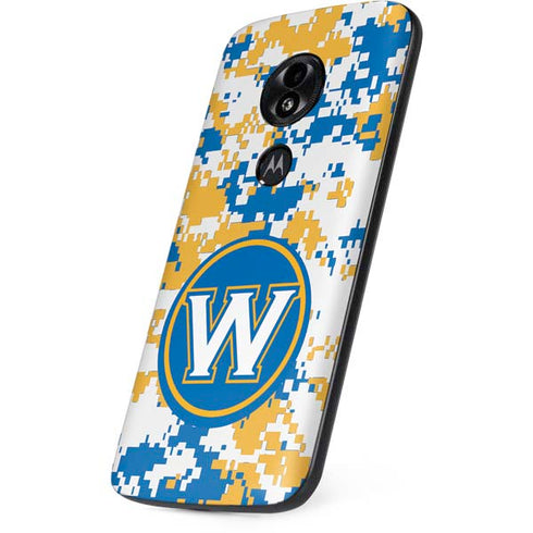 NBA Golden State Warriors Digi Camo Moto E5 Play Skin