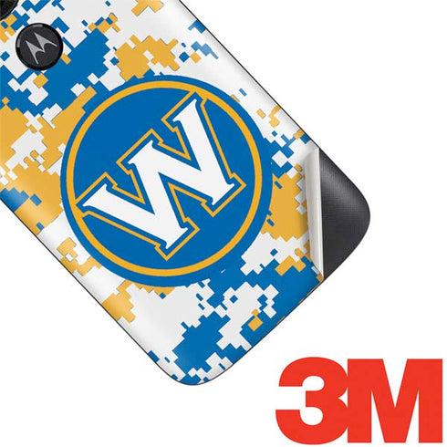 NBA Golden State Warriors Digi Camo Moto E5 Play Skin