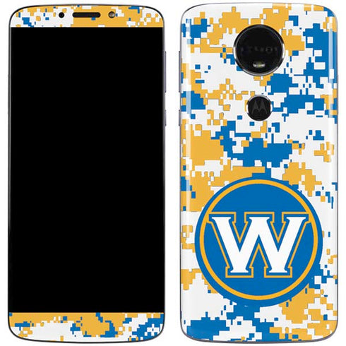 NBA Golden State Warriors Digi Camo Moto E5 Plus Skin