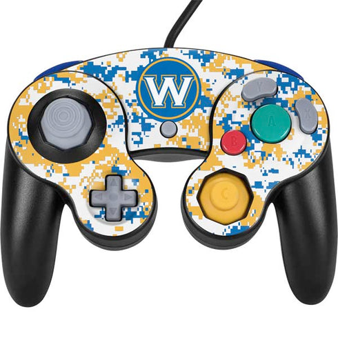 NBA Golden State Warriors Digi Camo Nintendo GameCube Controller Skin
