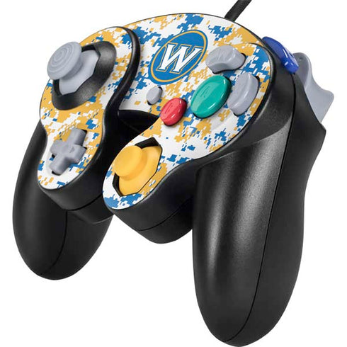 NBA Golden State Warriors Digi Camo Nintendo GameCube Controller Skin