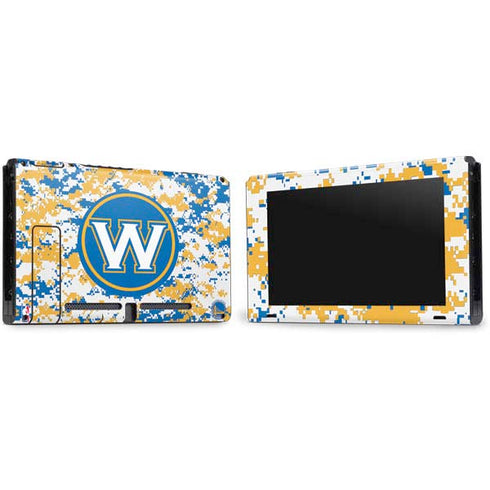 NBA Golden State Warriors Digi Camo Nintendo Switch Bundle Skin