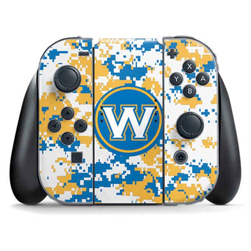 NBA Golden State Warriors Digi Camo Nintendo Switch (2017-2021) Joy-Con Controller Skin
