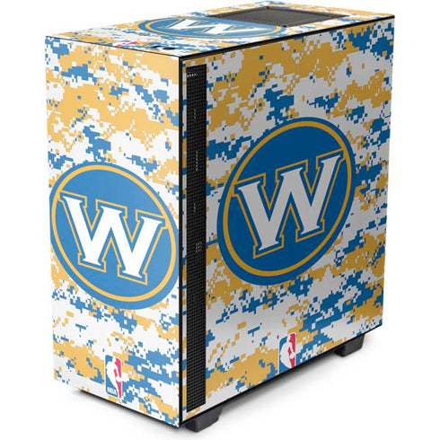 NBA Golden State Warriors Digi Camo NZXT H510 Compact ATX Mid-Tower Case Skin