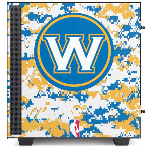 NBA Golden State Warriors Digi Camo NZXT H510 Compact ATX Mid-Tower Case Skin