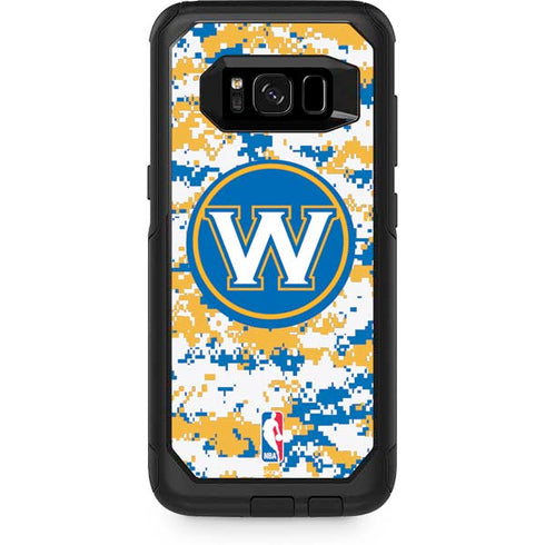 NBA Golden State Warriors Digi Camo Otterbox Commuter Galaxy Skin