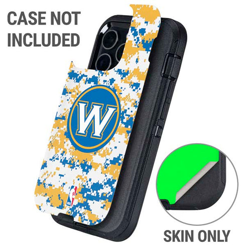 NBA Golden State Warriors Digi Camo Otterbox Defender iPhone Skin