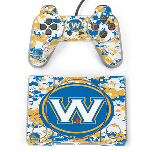 NBA Golden State Warriors Digi Camo PlayStation Classic Bundle Skin