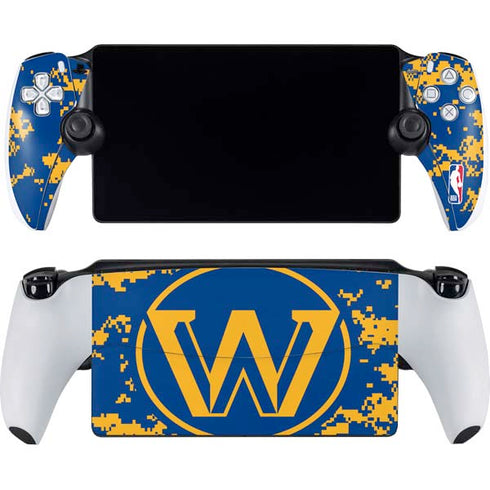 NBA Golden State Warriors Digi Camo PlayStation Portal Remote Player Skin