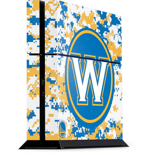 NBA Golden State Warriors Digi Camo PS4 Console Skin