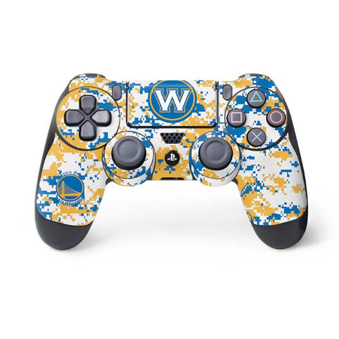NBA Golden State Warriors Digi Camo PS4 Controller Skin