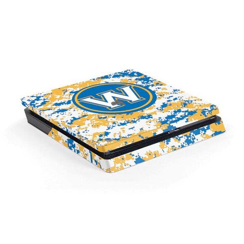 NBA Golden State Warriors Digi Camo PS4 Slim Skin