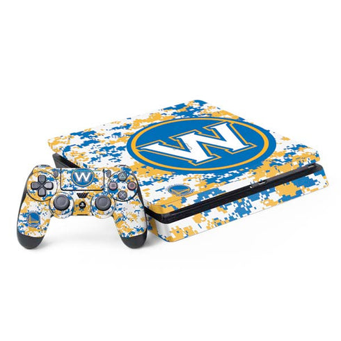 NBA Golden State Warriors Digi Camo PS4 Slim Bundle Skin