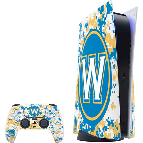 NBA Golden State Warriors Digi Camo PS5 Bundle Skin