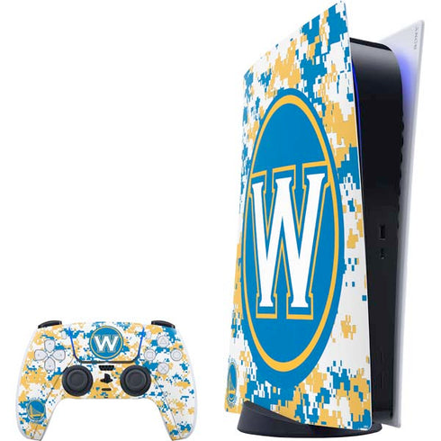 NBA Golden State Warriors Digi Camo PS5 Digital Edition Bundle Skin
