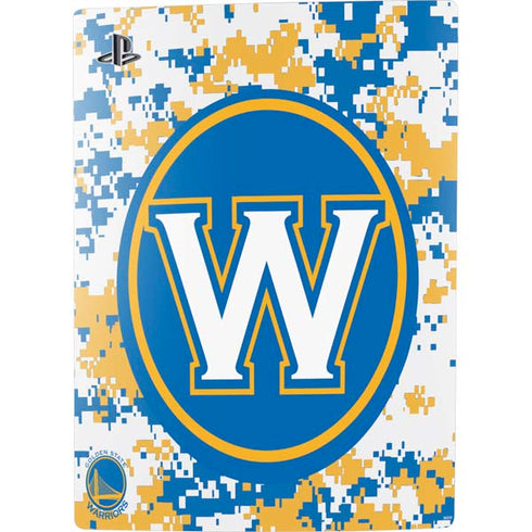 NBA Golden State Warriors Digi Camo PS5 Digital Edition Console Skin