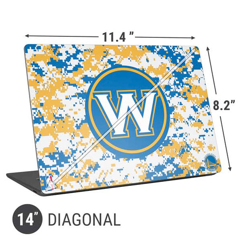 NBA Golden State Warriors Digi Camo Universal Laptop 14in (11.4 x 8.2in) Skin
