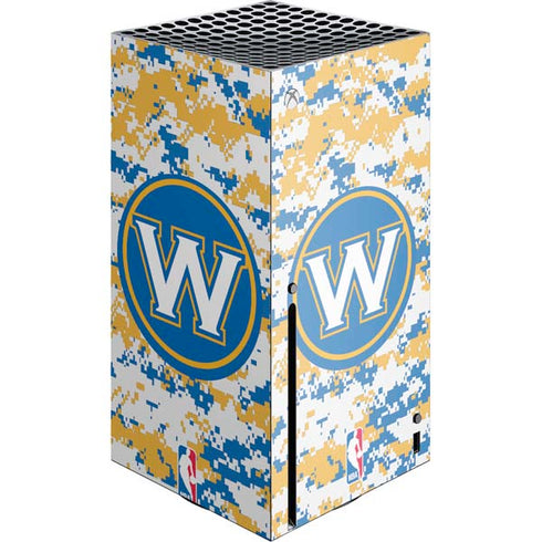 NBA Golden State Warriors Digi Camo Xbox Series X Console Skin