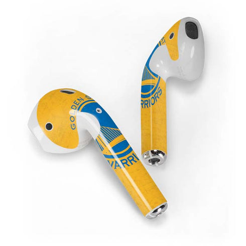 NBA Golden State Warriors Distressed Apple AirPods Skin