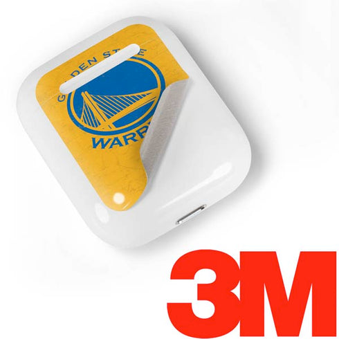 NBA Golden State Warriors Distressed Apple AirPods Skin