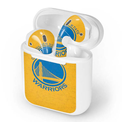 NBA Golden State Warriors Distressed Apple AirPods Skin