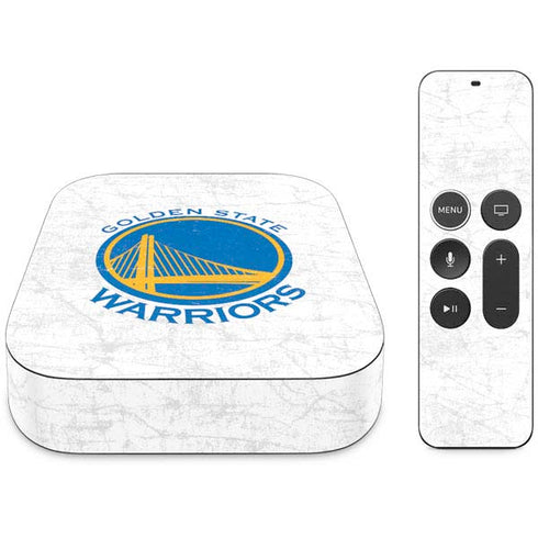 NBA Golden State Warriors Distressed Apple TV Skin