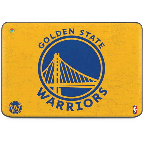 NBA Golden State Warriors Distressed HP Chromebook Skin